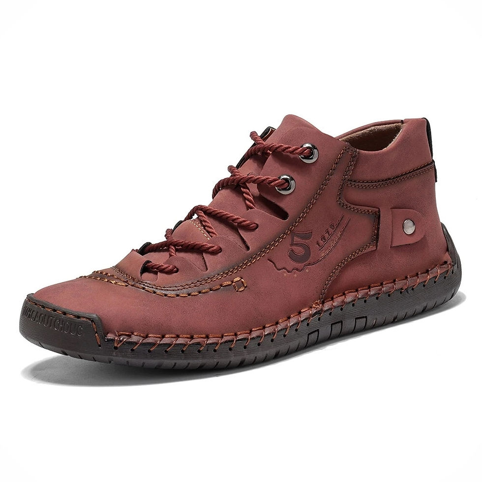 थंबनेल: Handmade Leather Casual Men Shoes Winter With Fur Shoes Men Loafers Comfort Wal