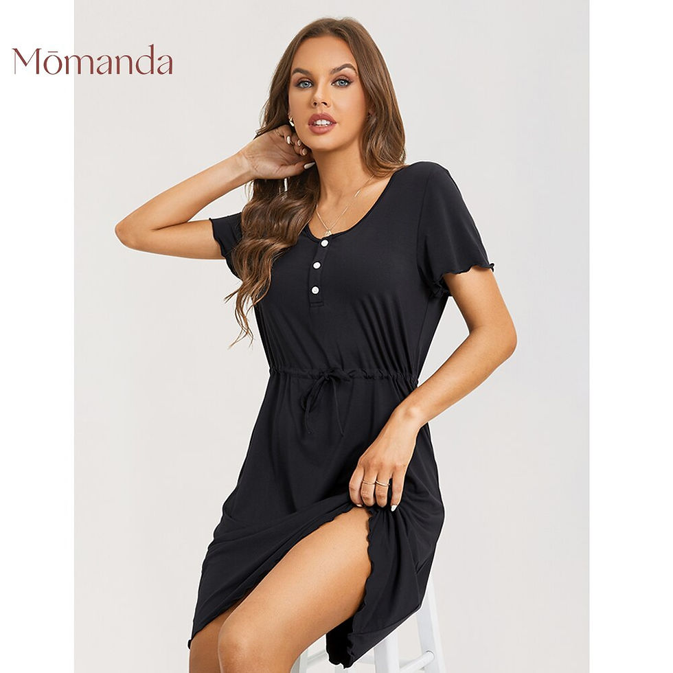 Indexkép: Maternity Nursing Sleepwear Nightgown Hospital Short Sleeve Sleepshirts Night