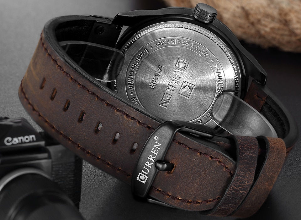 Thumbnail: Luxury Watch Brand CURREN Men Military Sports Watches Men's Quartz Date Clock M