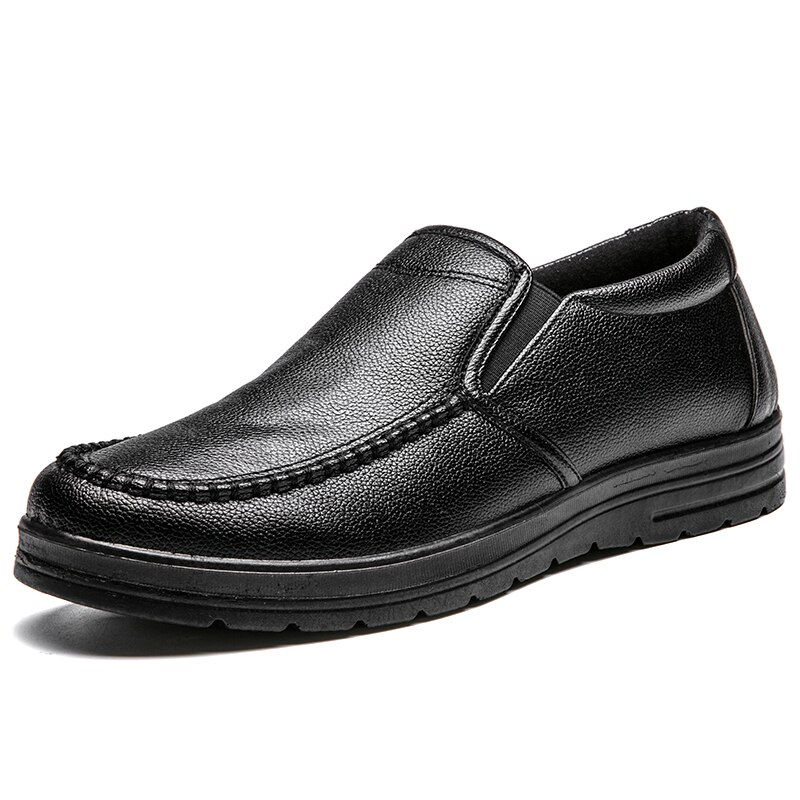 الصورة المصغرة: Men Loafers Light Leather Casual Shoes Male Outdoor Walking Shoes Comfortable M