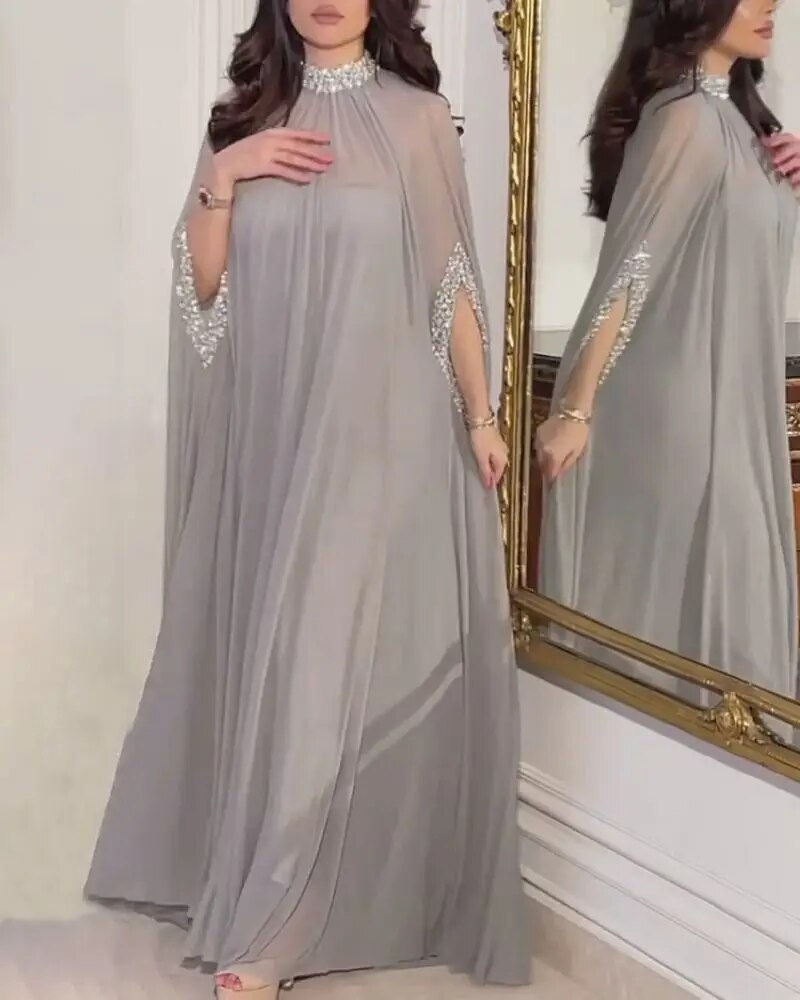 Thumbnail: Hi Shy Bridal Luxury Evening Dresse Slim Fit Strapless Mermaid Long Sleeved Flo