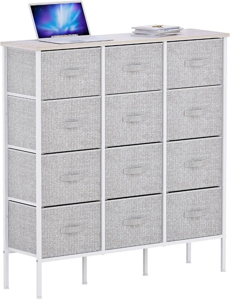 Minijatura: LISM 12-Drawer Vertical Dresser Clothes Storage Drawers, Closet Organizer, Tall