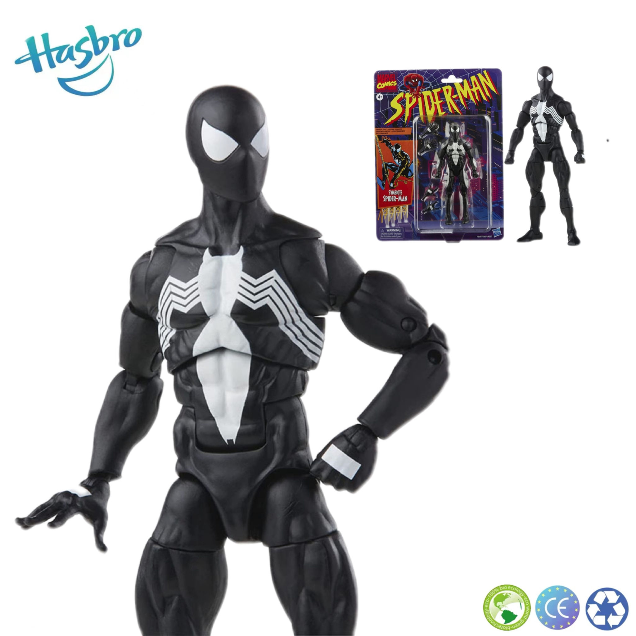 Hasbro Marvel Legends Black Spider Man Vintage Armor Symbiote Venom Amazing Fri