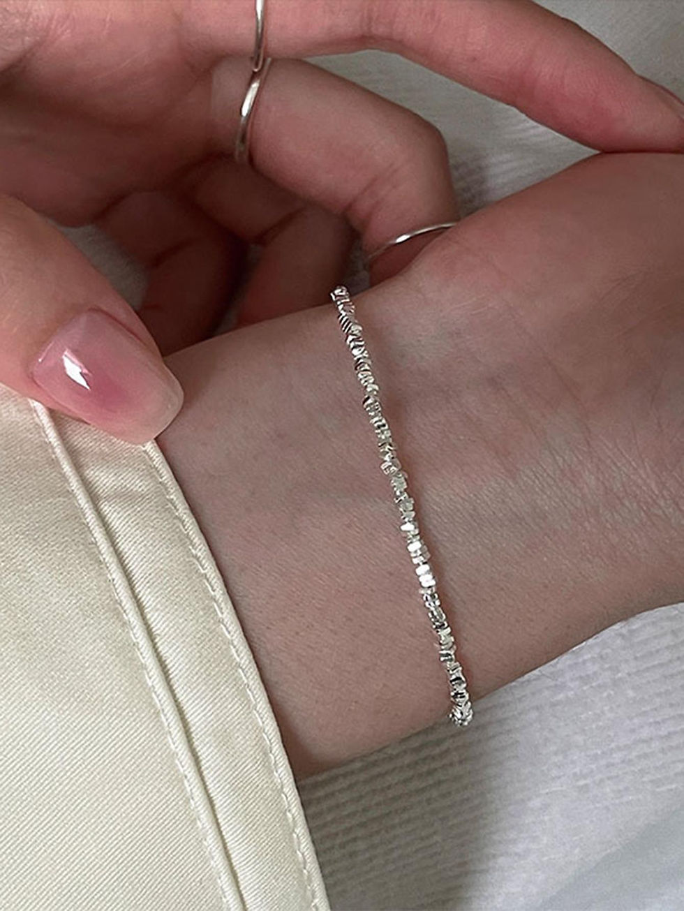 Thumbnail: 1pc Exquisite Cubic Zirconia Decor Sterling Silver Hoop Earring For Men Women F