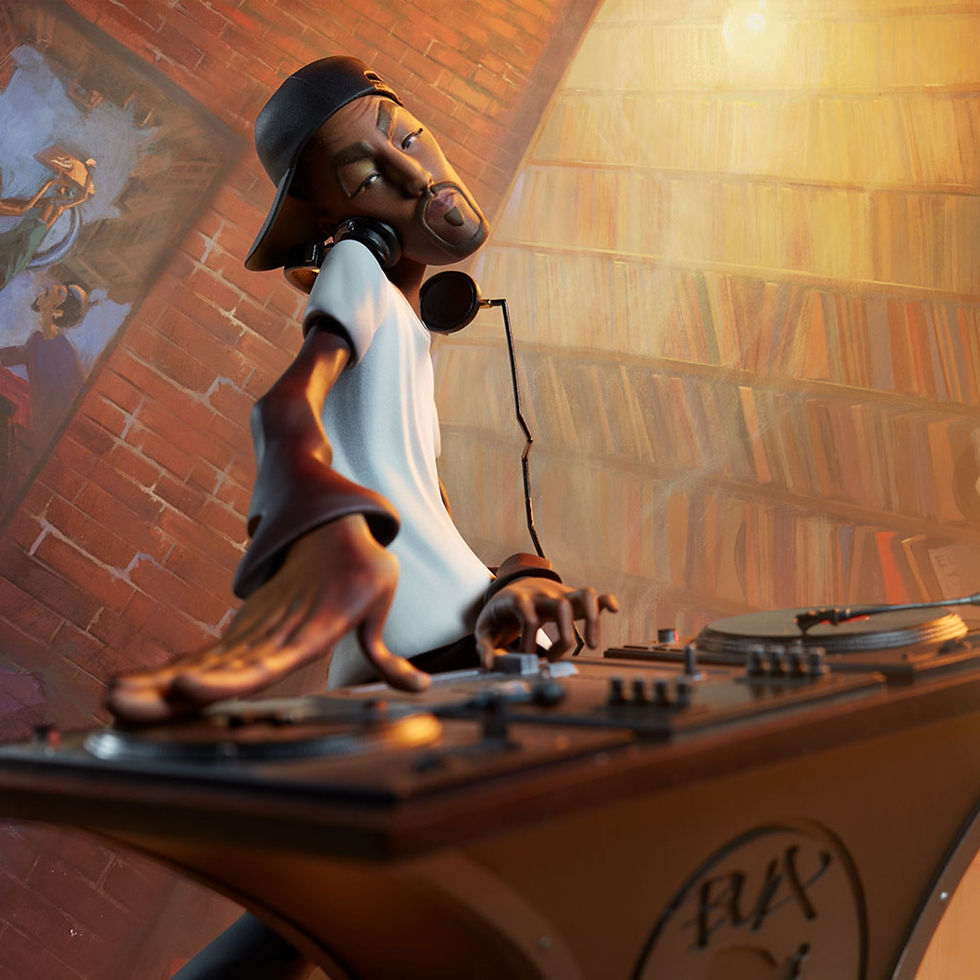 Miniatura: New Hip Hop Elements Sculpture The Elements Of HipHop Artist Statue DJ Break Da