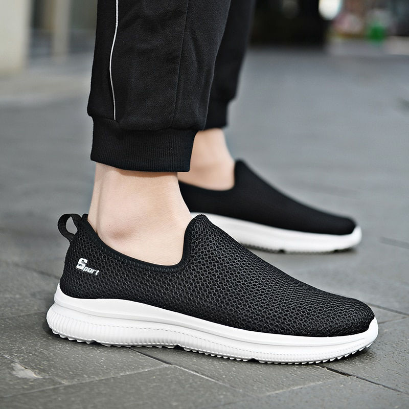Thumbnail: Summer Mesh Men Shoes Lightweight Sneakers Men Fashion Casual Walking Shoes 202