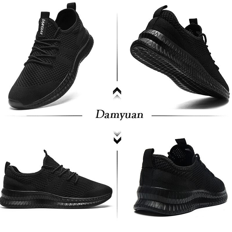 Thumbnail: Men Running Shoes Lace up Men Sport Shoes Lightweight Comfortable Breathable Wa