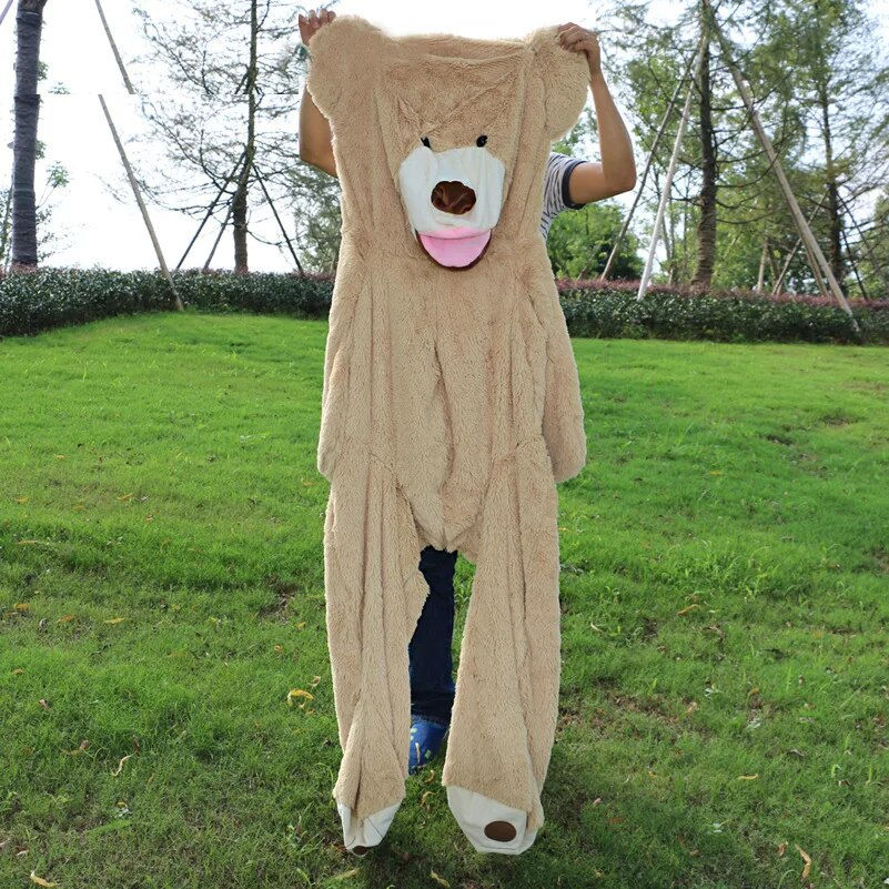 Thumbnail: [Funny] 130cm America bear Stuffed animal teddy bear cover plush soft toy doll