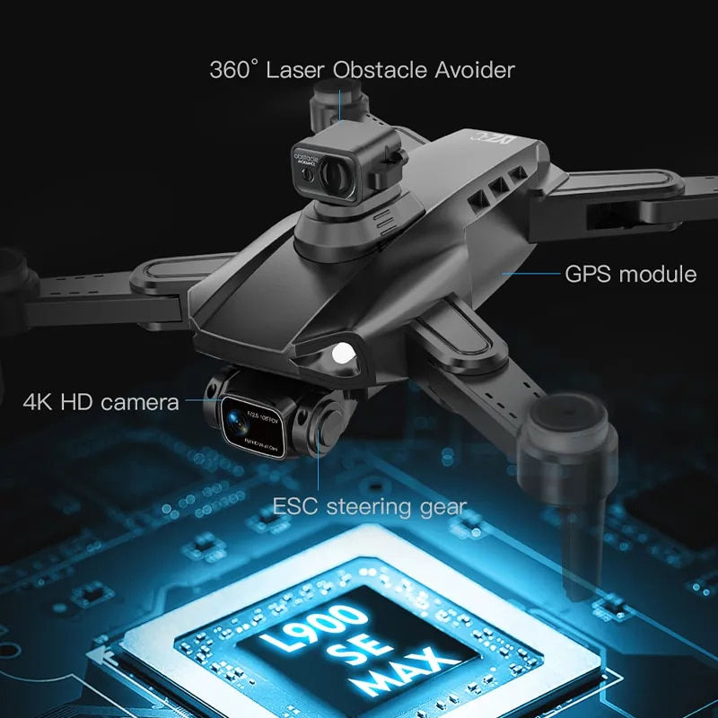 Thumbnail: L900 Pro SE MAX Drone 4K Professional With Camera 5G WIFI 360 Obstacle Avoidanc