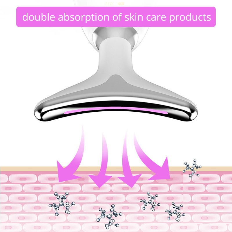 Thumbnail: EMS Thermal Neck Lifting and Tighten Massager Electric Microcurrent Wrinkle Rem