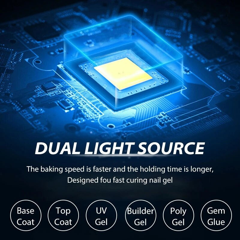 Miniaturebillede: SUN X10MAX UV LED Nail Lamp for Manicure 280W Gel Polish Drying Machine with La
