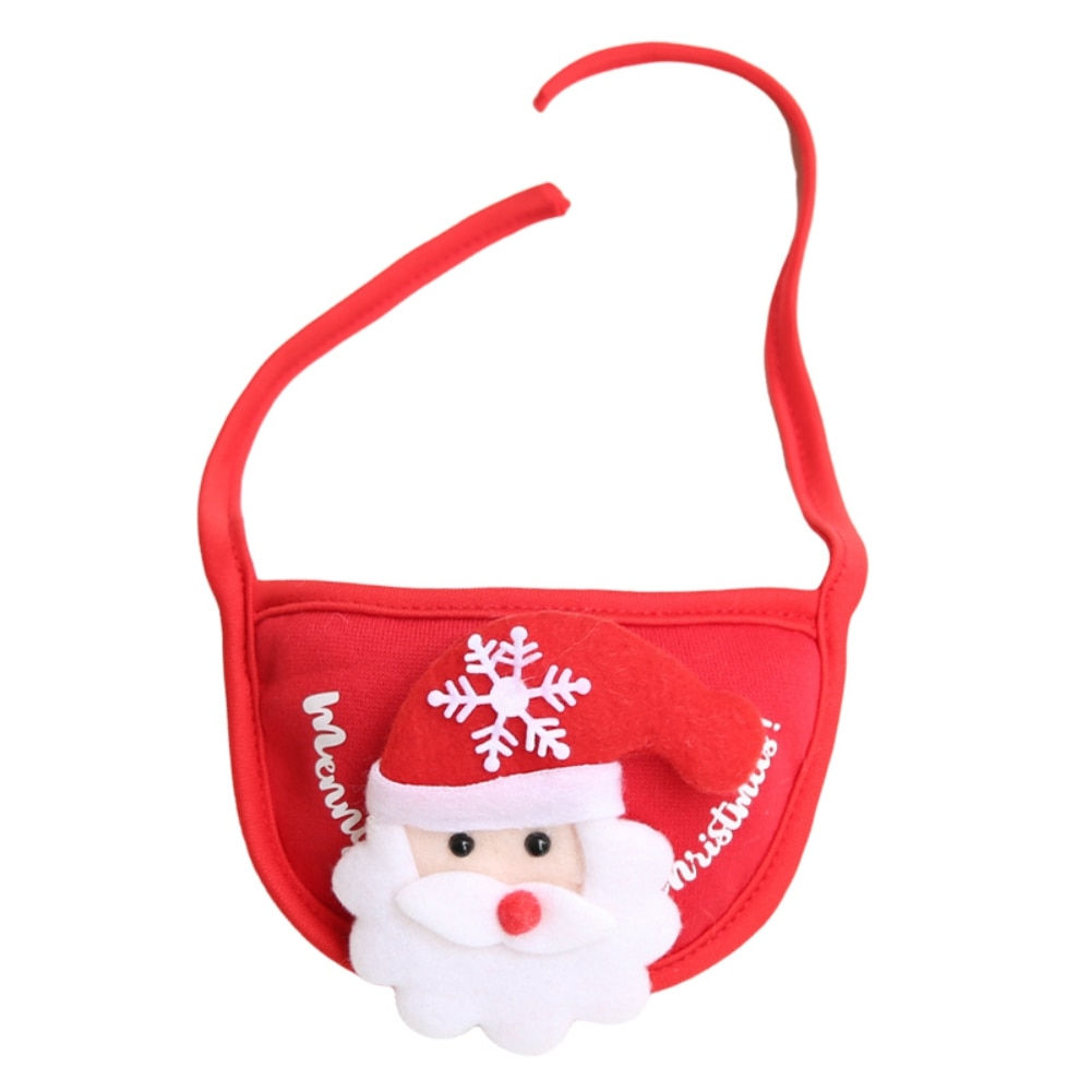 Christmas Dog Hat Washable Pet Cap Bandana Scarf Bibs Santa Elk Cute Cosplay Co