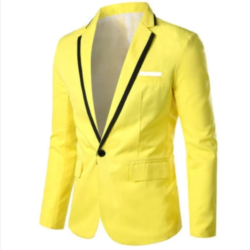 Thumbnail: Blazers Masculino Homme Slim Fit for Men 2023 Stylish Casual Solid Blazer Busin