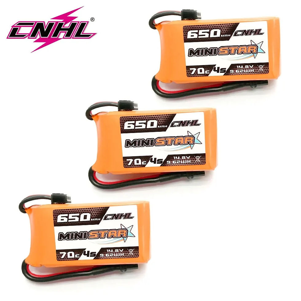 Miniatiūra: 3PCS CNHL 3S 4S 11.1V 14.8V Lipo Battery 650mAh 850mAh 70C MiniStar With XT30 X