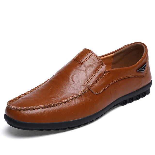 Thumbnail: Men Casual Shoes Luxury Brand Mens Loafers Moccasins Breathable Slip on Black D