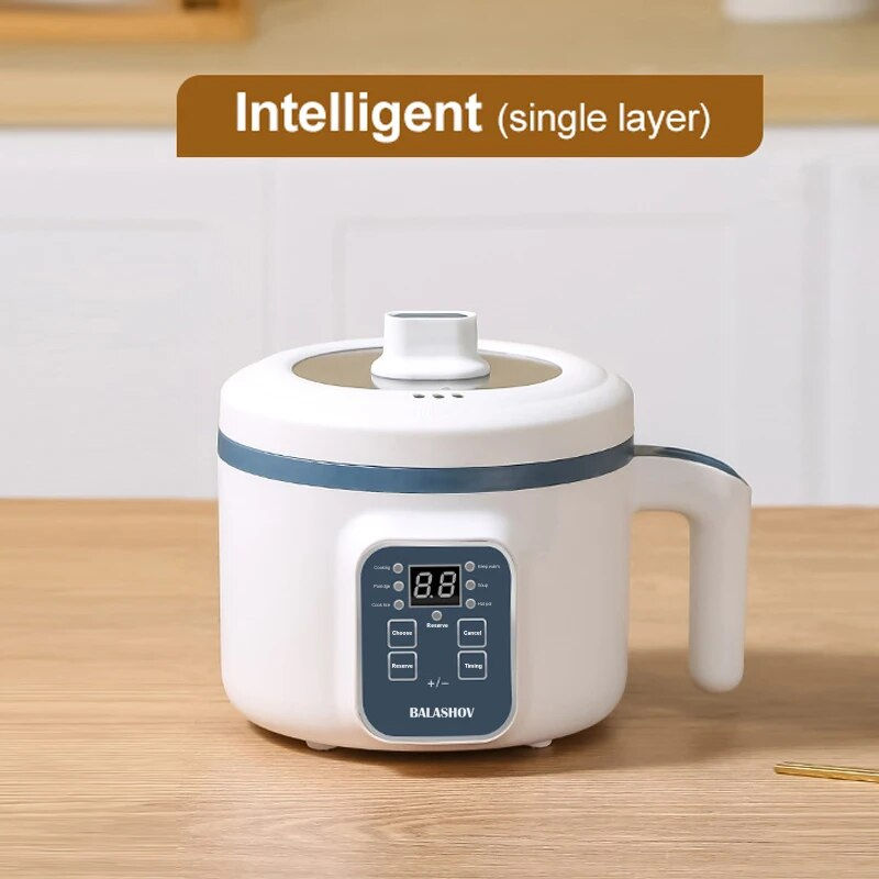 サムネイル： 220V Electric Rice Cooker Single Double Layer Multi Cooker Non-Stick Hotpot Pan