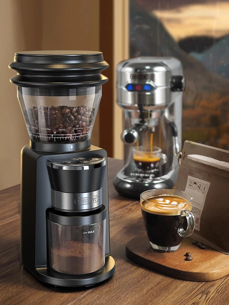 Miniaturebillede: HiBREW Automatic Burr Mill Electric Coffee Grinder with 34 Gears for Espresso A