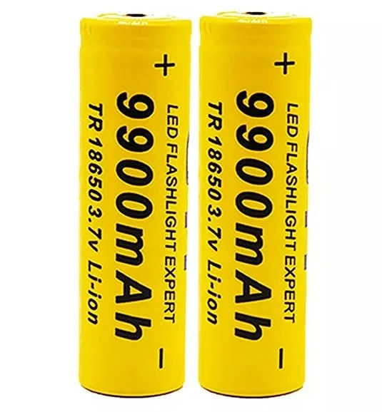 18650 Battery Chargeable Battery 3.7V 18650 9900Mah Capacity Li-Ion Chargeable