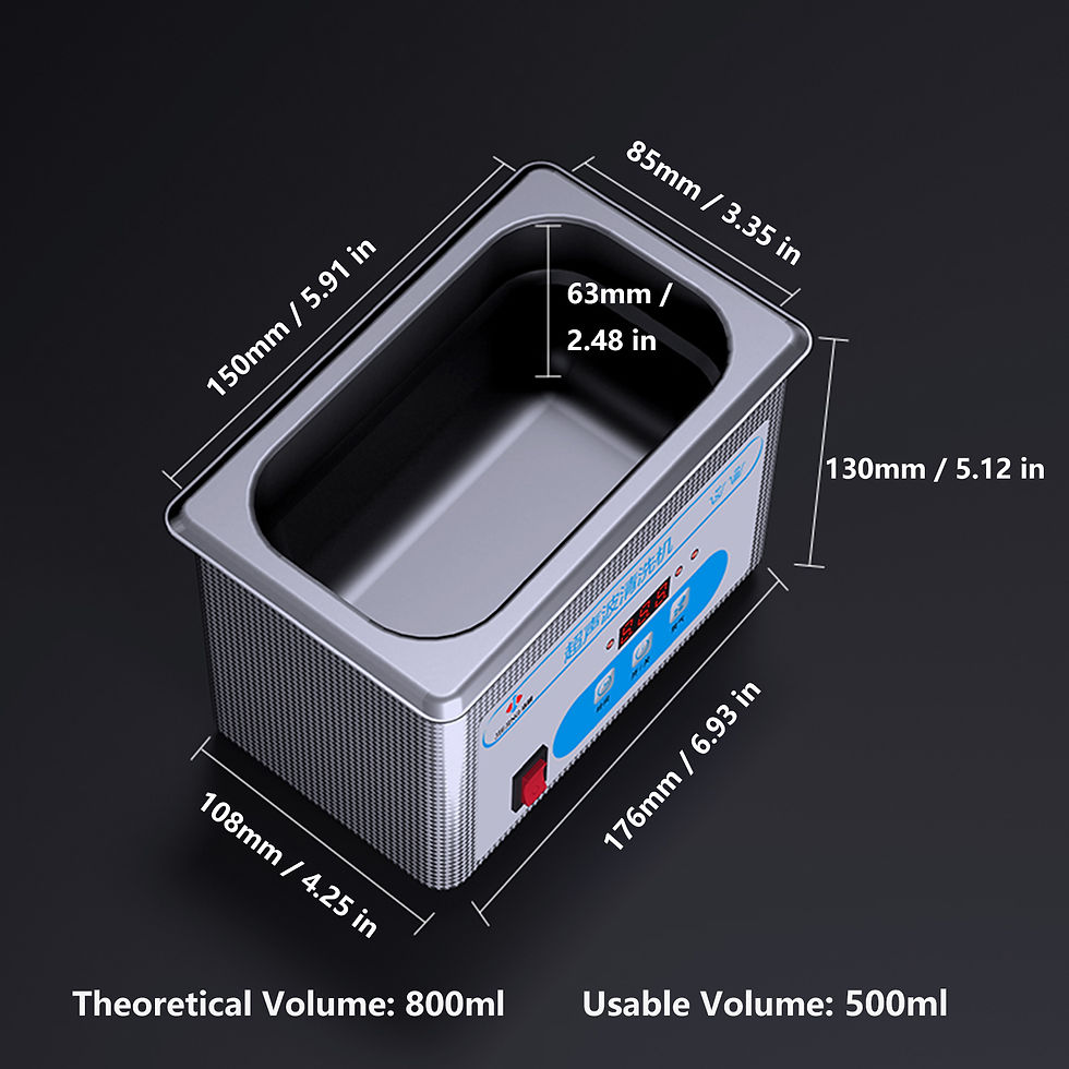 Imej kecil: 800ml Ultrasonic Cleaner 40kHz Ultra Sonic Cleaner with Timer Ultrasonic Jewelr
