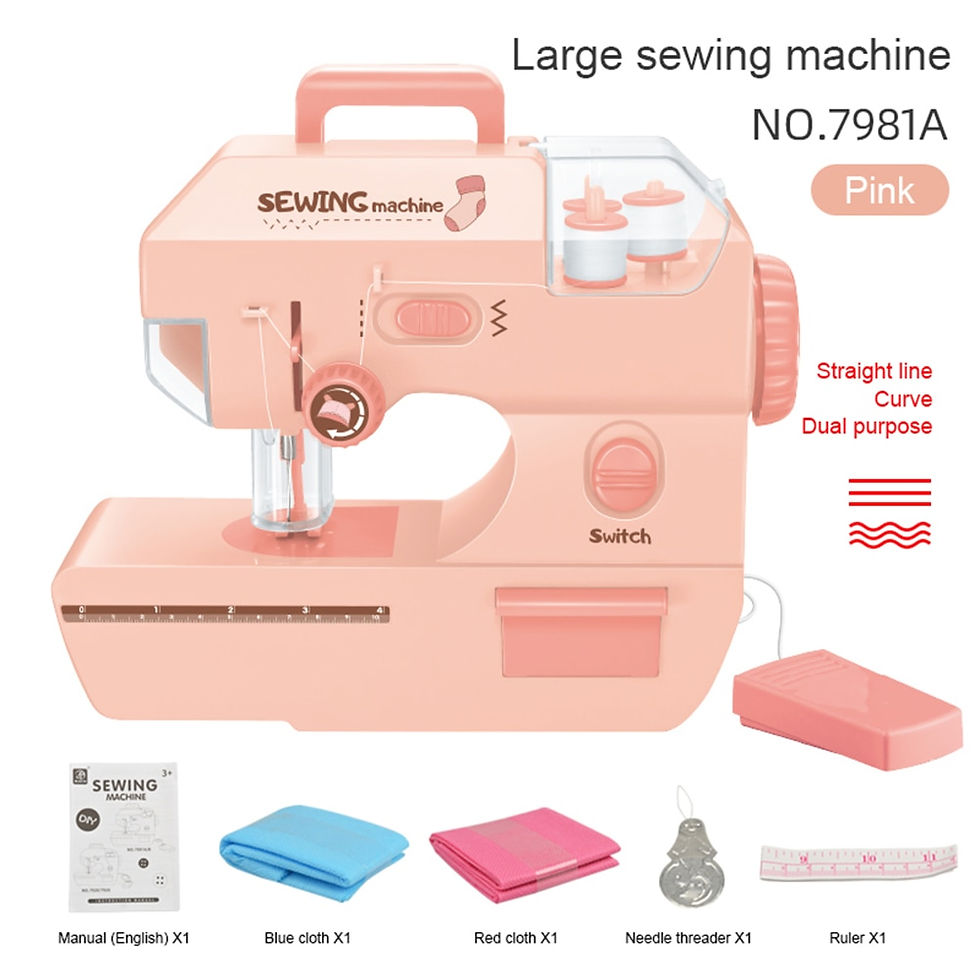 Miniaturebillede: Sewing Machine Toys For Kids Simulation Sewing Machine Mini Gift Simple Operati