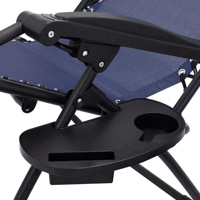 Thumbnail: Zero Gravity Chair Lounger, 2 Pack - Navy