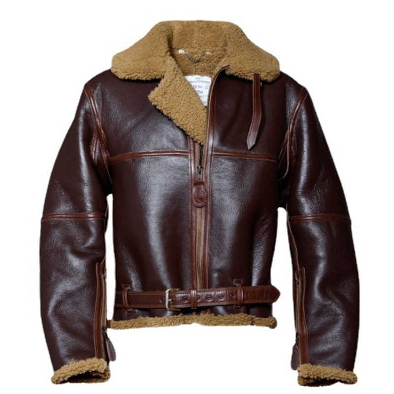 5Xl Men's Coats Faux Leather Flight Bomber Jackets New Fleece Lined Thick Therm