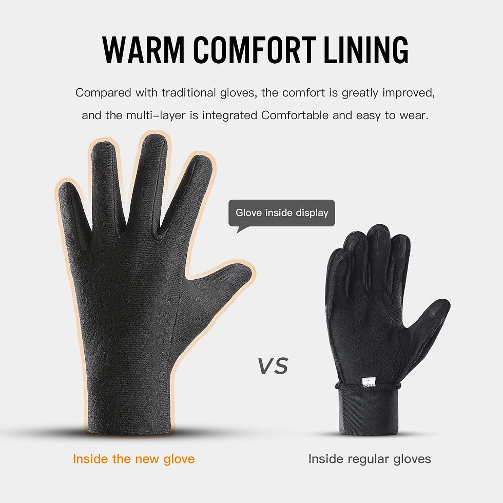 Thumbnail: Waterproof Heated Rechargeable Gloves Electric Heated Gloves Thermal Heat Glove
