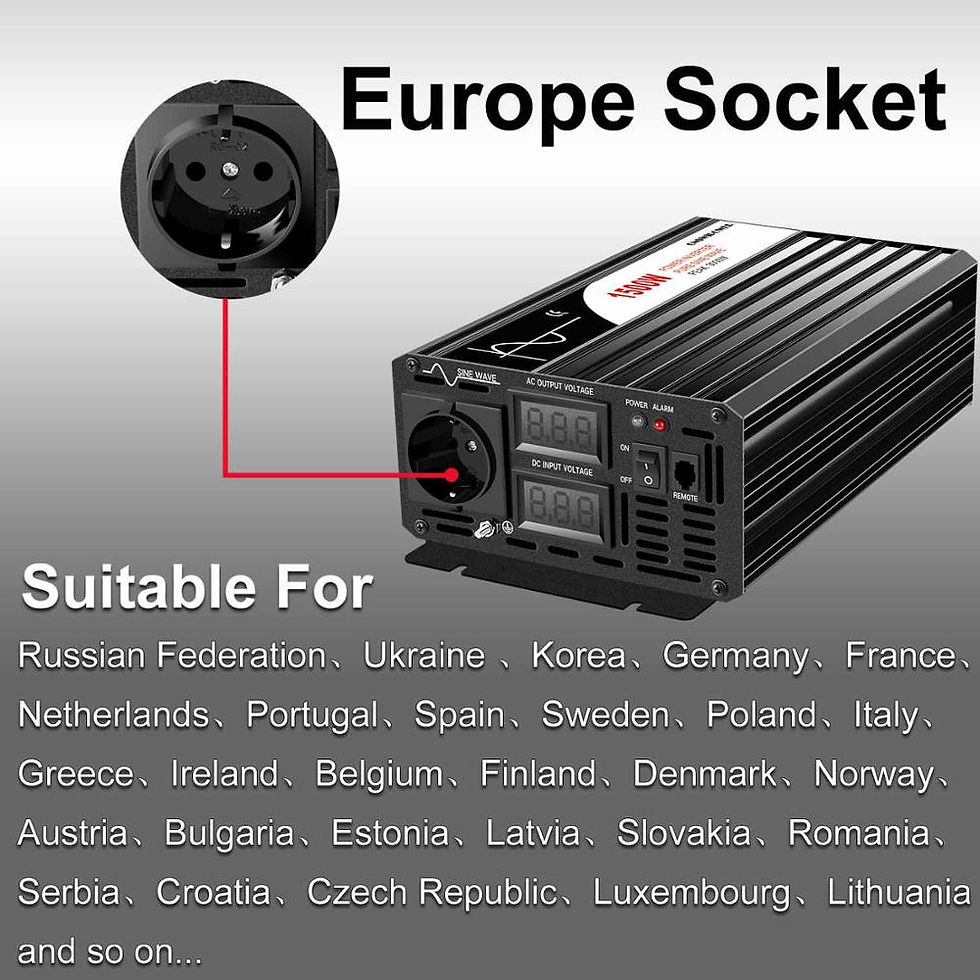 Thumbnail: 1500W inverter 12v 220v pure sine wave solar power inverter DC 24V 48V to AC