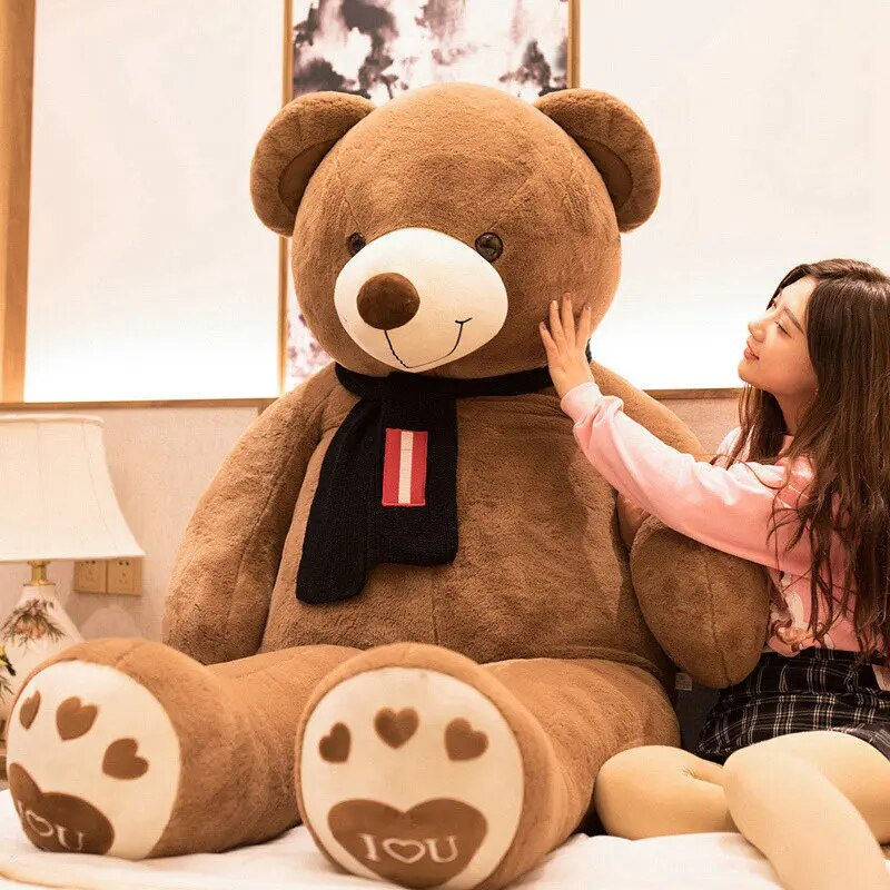 Thumbnail: Hot New Big Size Of 100cm High Quality Stuffed Lovers Teddy Bear Toys Big Hugs