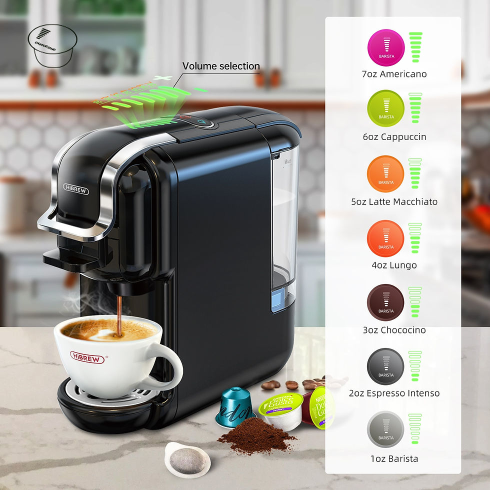 Miniatura: HiBREW Multiple Capsule Coffee Machine, Hot/Cold Dolce Gusto Milk Nespresso Cap