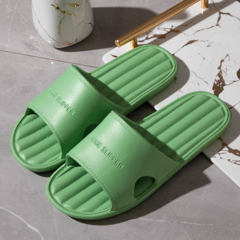 Миниатюра: New Solid Color Slippers Man Summer Beach Sandals  Light Bathroom Home Non Slip