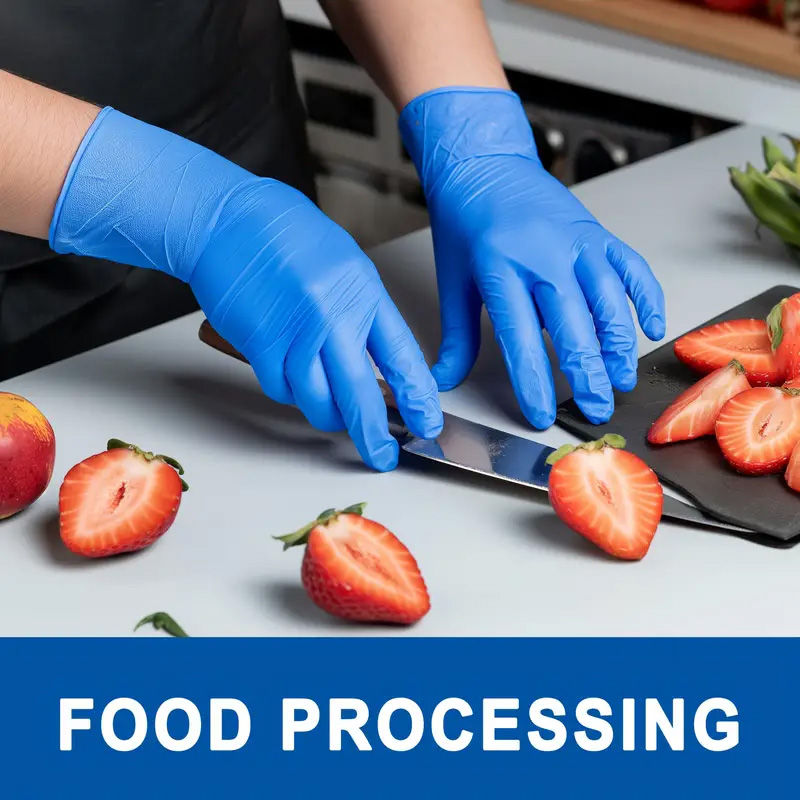 Thumbnail: 100 Pcs,Disposable Nitrile Gloves - Nitrile Material, High Elasticity, Not Easy