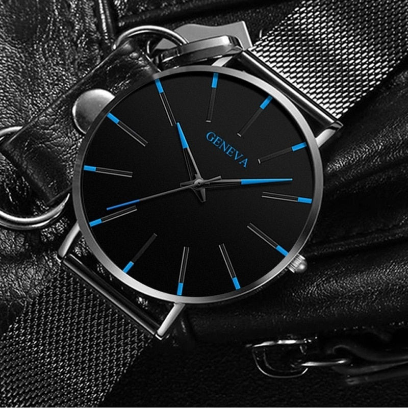 Thumbnail: reloj hombre 2023 Watch Men Minimalist Ultra Thin Watches Men's Fashion Stainle