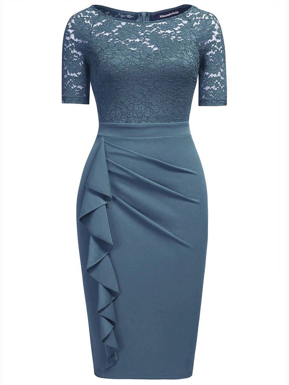 Miniatyrbilde: REPHYLLIS Women  Cocktail Party Dresses Wedding Guest Evening Lace Ruffles Eleg