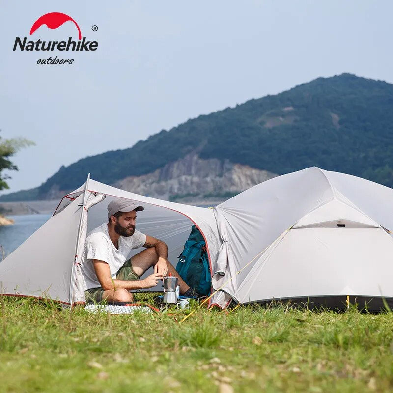 Miniatúra: Naturehike Mongar 2 Tent 2 Person Backpacking Tent 20D Ultralight Travel Tent W