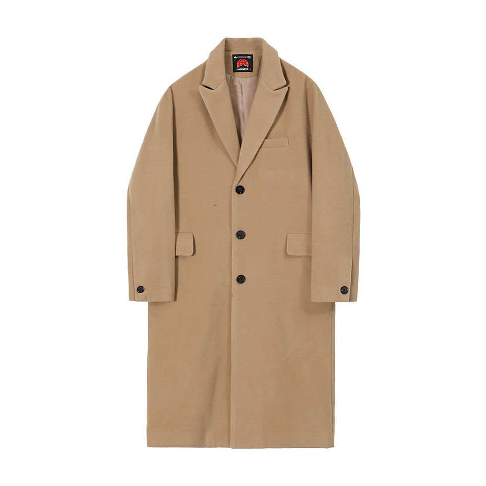 Thumbnail: Men's Fashion Personality British Trench Fabric Jacket