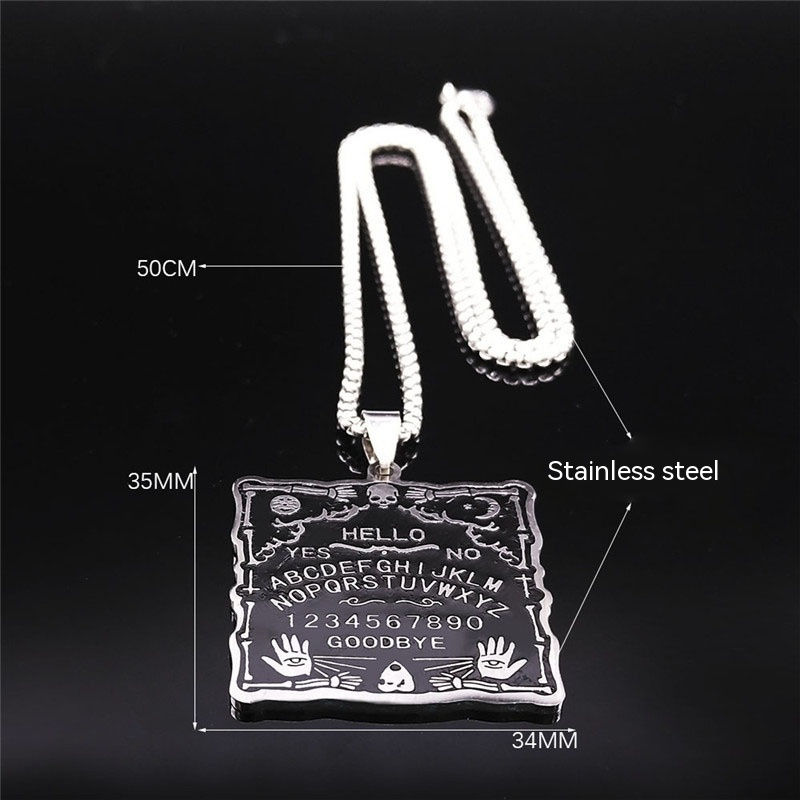 Pikkukuva: Witchcraft Sun Moon Hand Skull Personalized Pendant Necklace