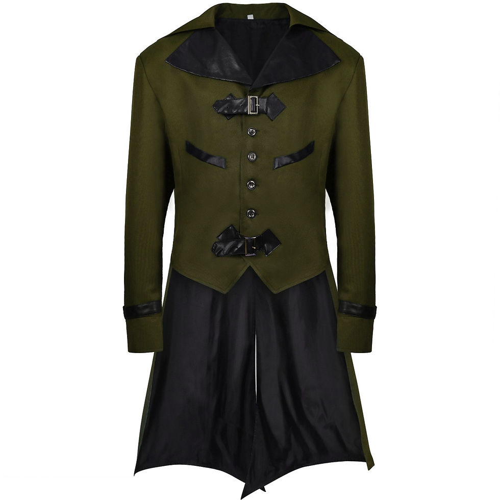 Thumbnail: Halloween Dovetail Punk Gothic Coat