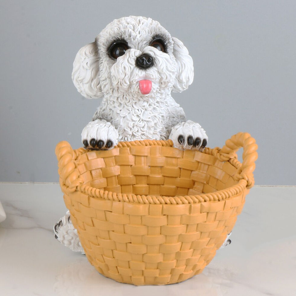 Miniatúra: Resin Cat/Dog Statue Living Room Decor Decorative Tray Sculpture Table Ornament