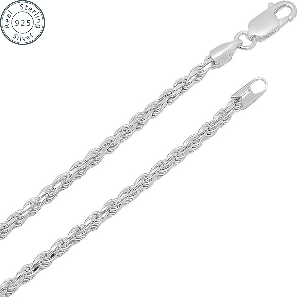 Miniaturebillede: 2，3，5mm Gold Rope Chain for Men & Women 18k Real Gold Plated Diamond Cut Gold N