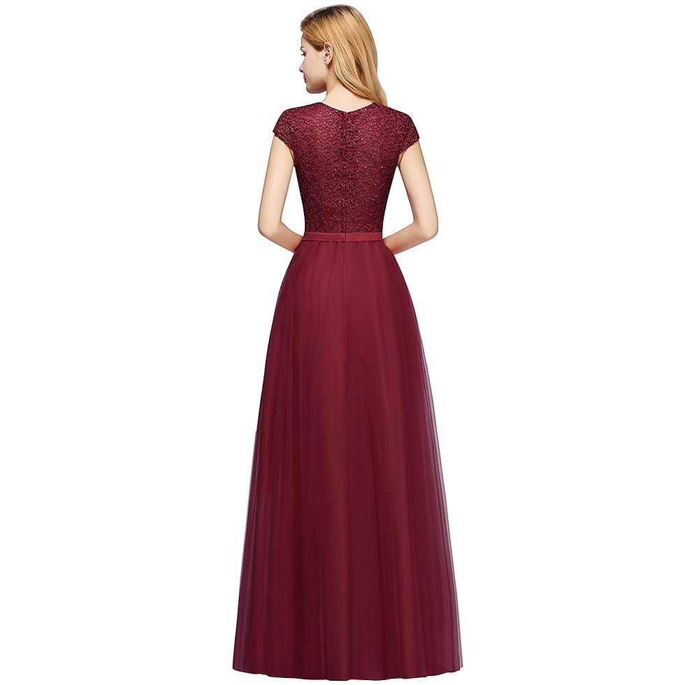 Thumbnail: BABYONLINE Elegant Evening Dress Dresses Lace Floral for Women Sleeveless Long