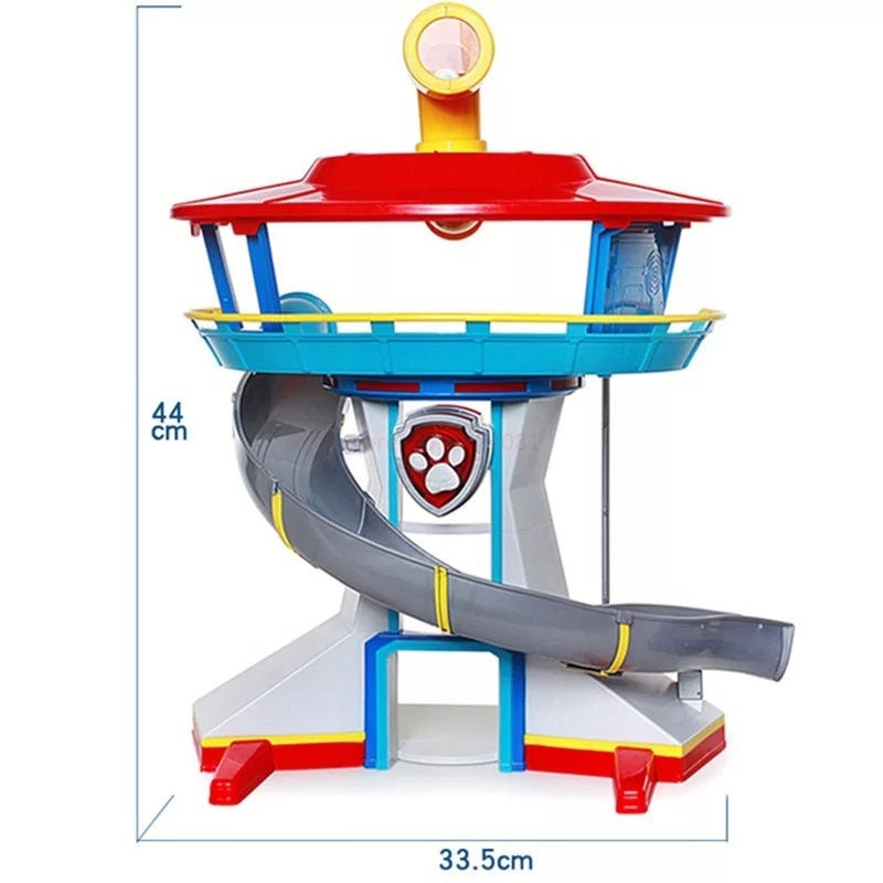Миниатюра: Paw Patrol Figures Toy Model Car Set Observation Tower Ryder Chase Captain Pupp