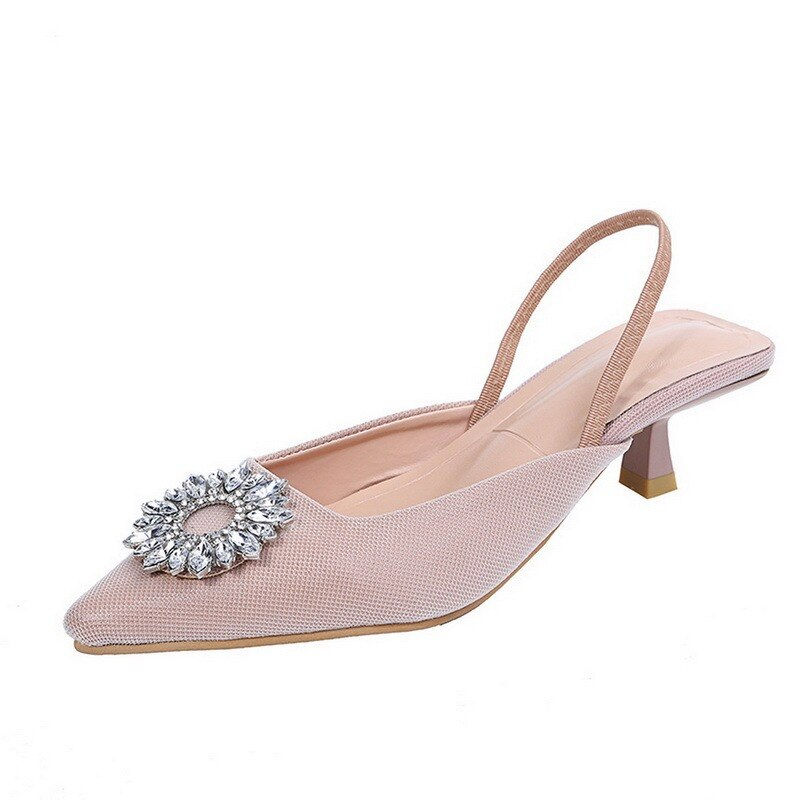 Miniatura: African Party Shoe and Bag Set Gorgeous Heels Shallow Mouth Pointed Pumps Lace