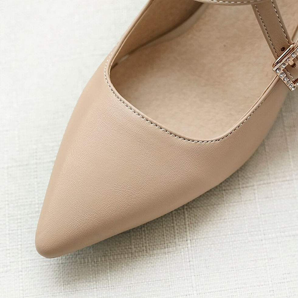 Thumbnail: Sale Brand New Mature Apricot Black Women Pumps Fashion High Block Heels Lady S