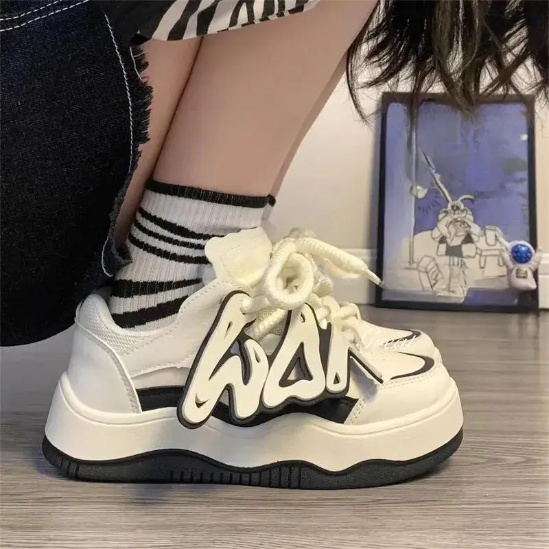 Spring and Autumn Fashion New Casual Comfortable Breathable Round Toe Thick Sol