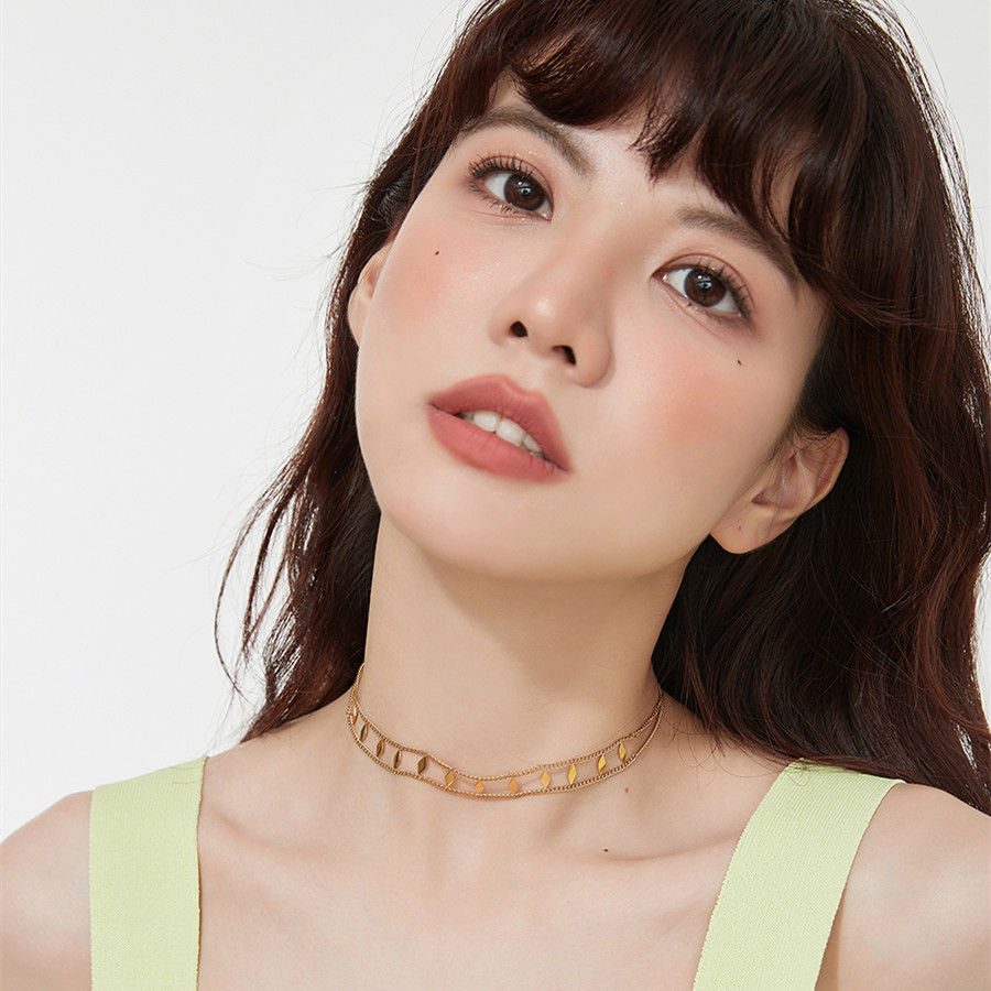 Miniatura: Girls Retro Ins Style Niche Personality Choker Necklace