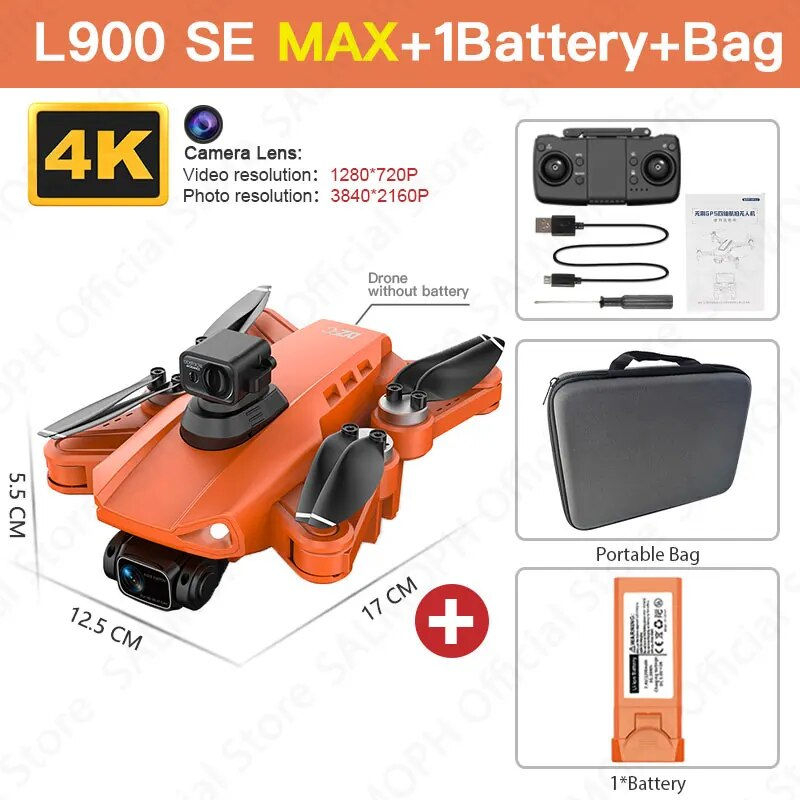 Miniatura: L900 Pro SE MAX Drone 4K Professional With Camera 5G WIFI 360 Obstacle Avoidanc
