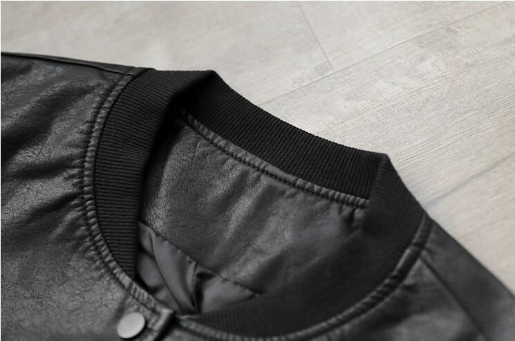 Thumbnail: Autumn Women's Black Top Fashion Casual PU Leather Jacket