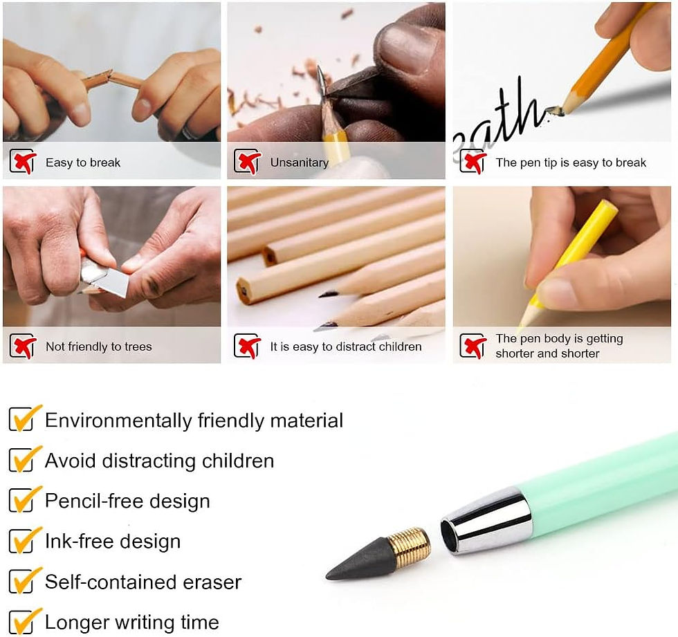 Thumbnail: 10pcs Eternal Pencil Set Macaron For Kids Cute Pens Painting Art School Office