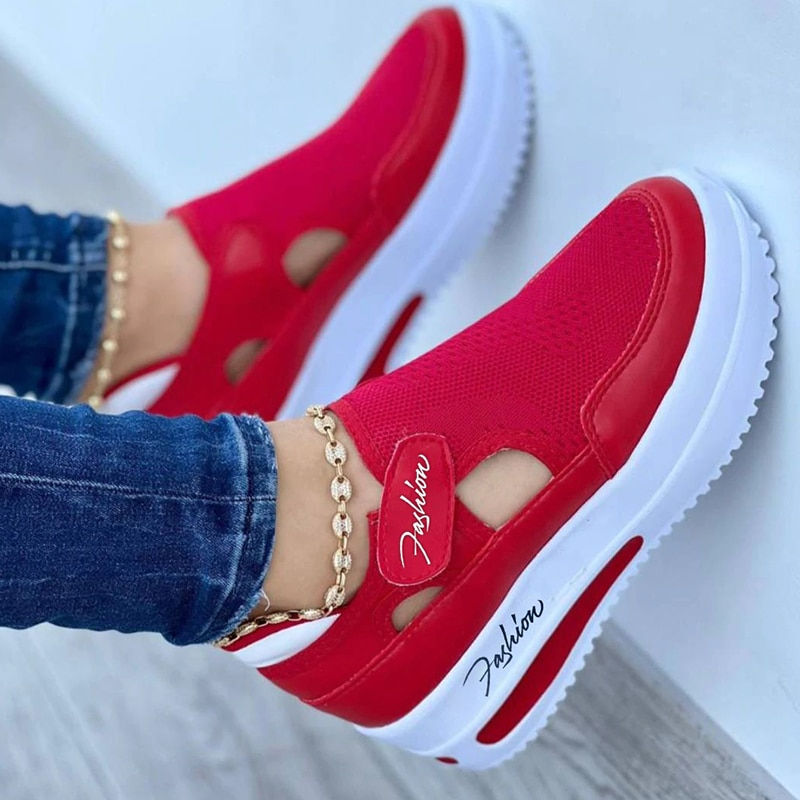 Red Sneakers Women Shoes Woman Tennis Shoes Canvas Shoe Female Casual Shoes Lad